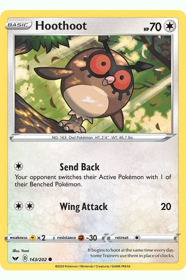 143 / 202 Hoothoot - Common - Collectible Madness