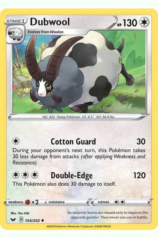 154 / 202 Dubwool - Uncommon - Collectible Madness