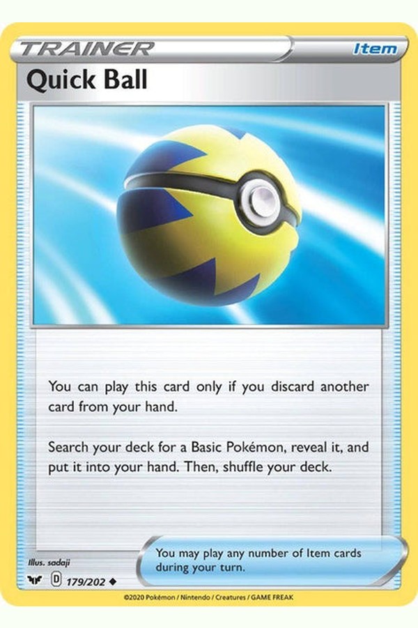 179 / 202 Quick Ball - Uncommon - Collectible Madness
