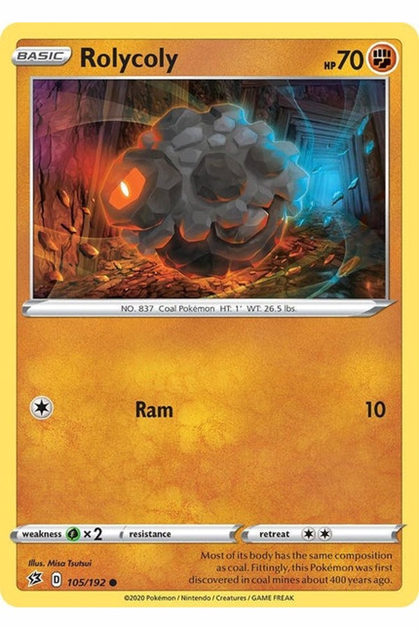 105 / 192 Rolycoly - Common - Collectible Madness