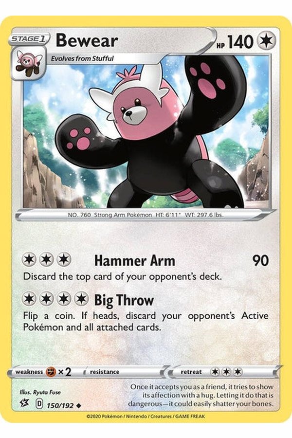 150 / 192 Bewear - Uncommon - Collectible Madness