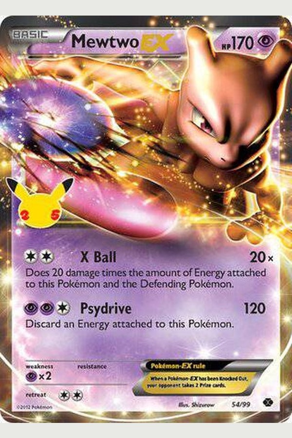 54/99 Mewtwo-EX - Rare Holo - Collectible Madness