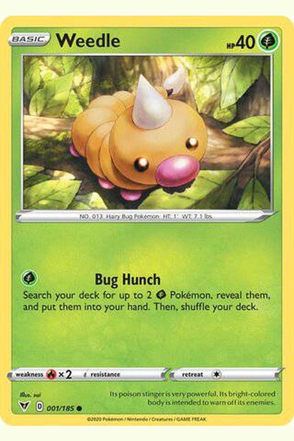 001/185 Weedle - Common - Collectible Madness
