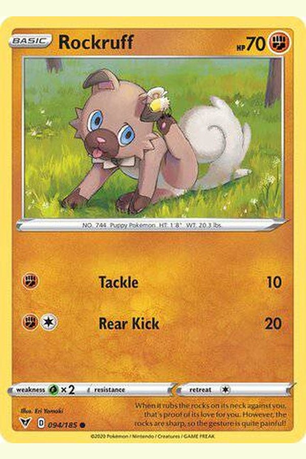 094/185 Rockruff - Common - Collectible Madness