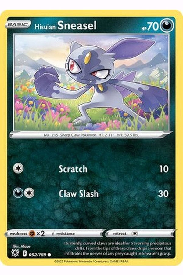 092/189 Hisuian Sneasel - Common - Collectible Madness
