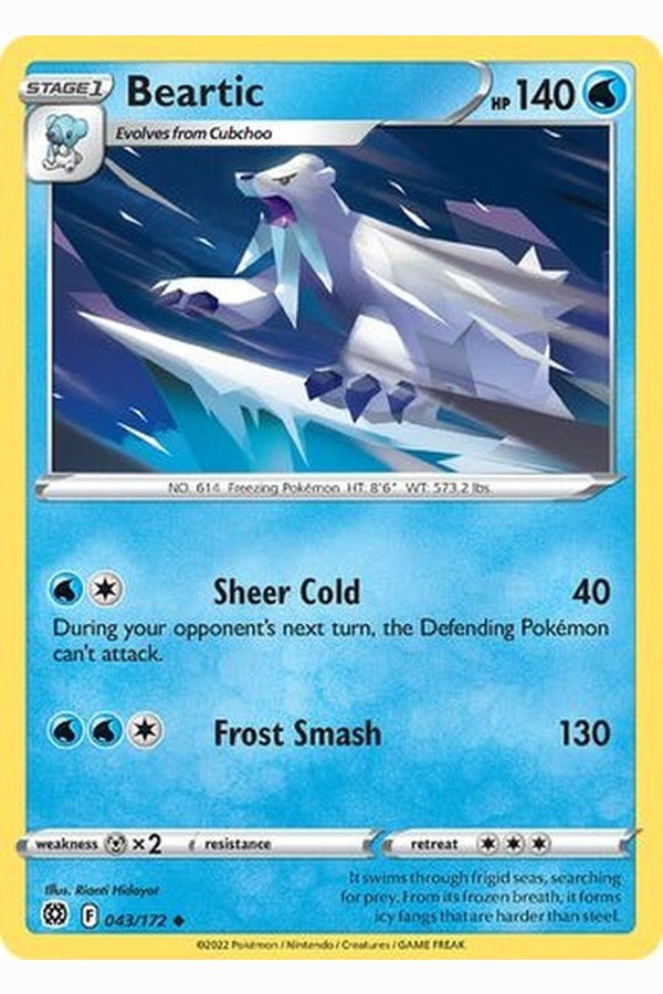 043/172 Beartic - Uncommon - Collectible Madness