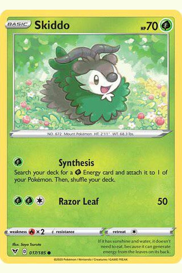 017/185 Skiddo - Common - Collectible Madness