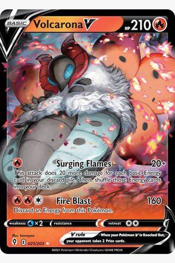 021/203 Volcarona V - Rare Holo V - Collectible Madness