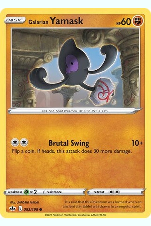 082/198 Galarian Yamask - Common - Collectible Madness