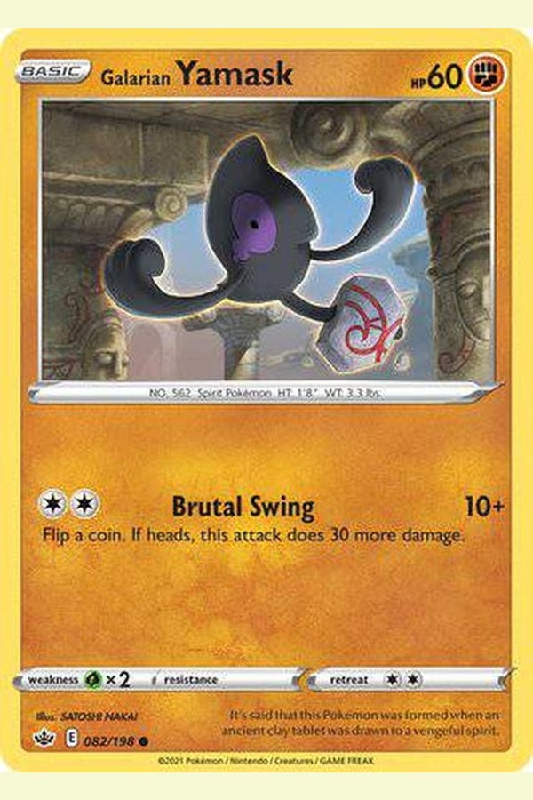 082/198 Galarian Yamask - Common - Collectible Madness