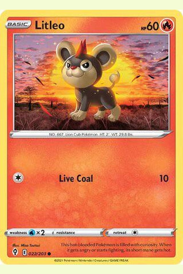 022/203 Litleo - Common - Collectible Madness
