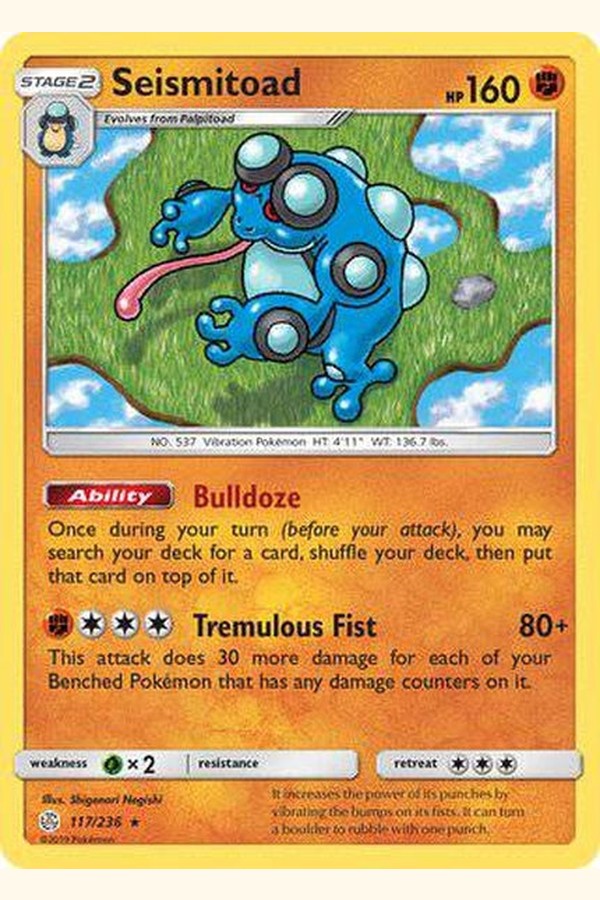117/236 Seismitoad - Rare - Collectible Madness