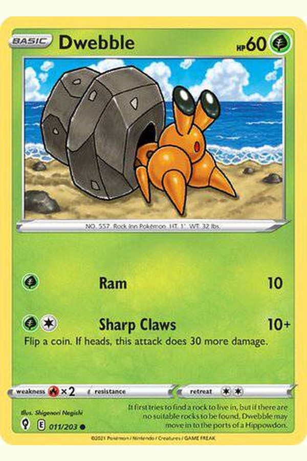 011/203 Dwebble - Common - Collectible Madness