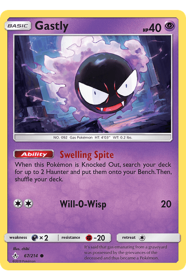 067 / 214 Gastly - Common - Collectible Madness