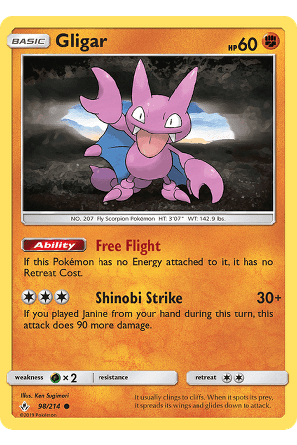 098 / 214 Gligar - Common - Collectible Madness