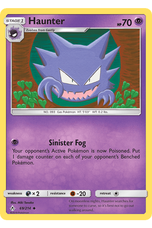 069 / 214 Haunter - Uncommon - Collectible Madness