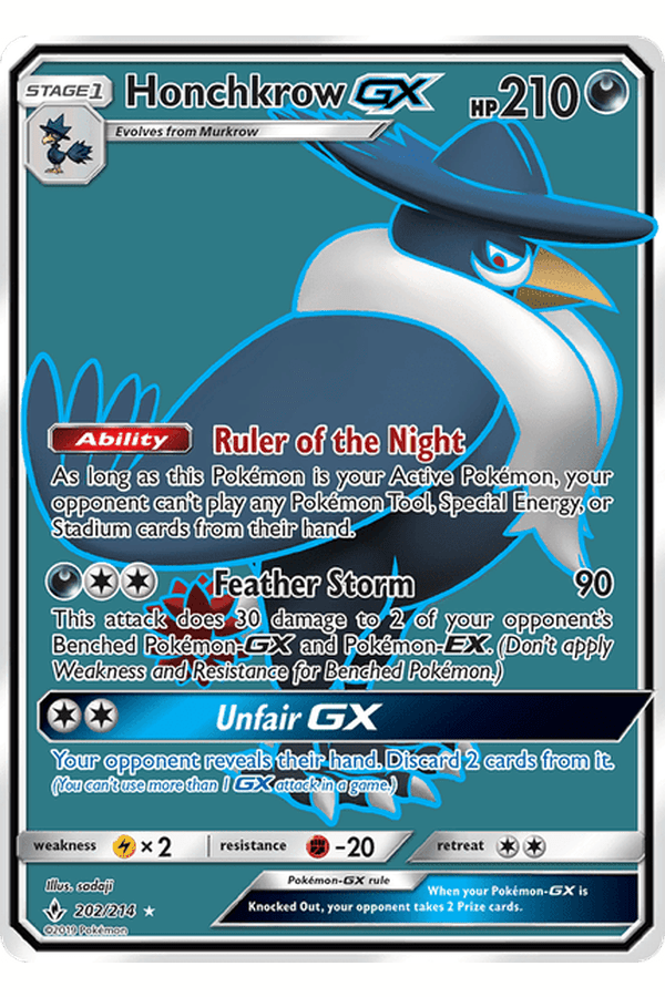 202 / 214 Honchkrow-GX - Ultra Rare - Collectible Madness
