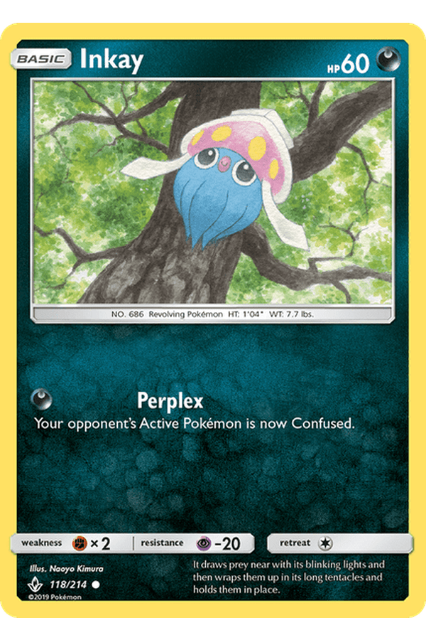118 / 214 Inkay - Common - Collectible Madness