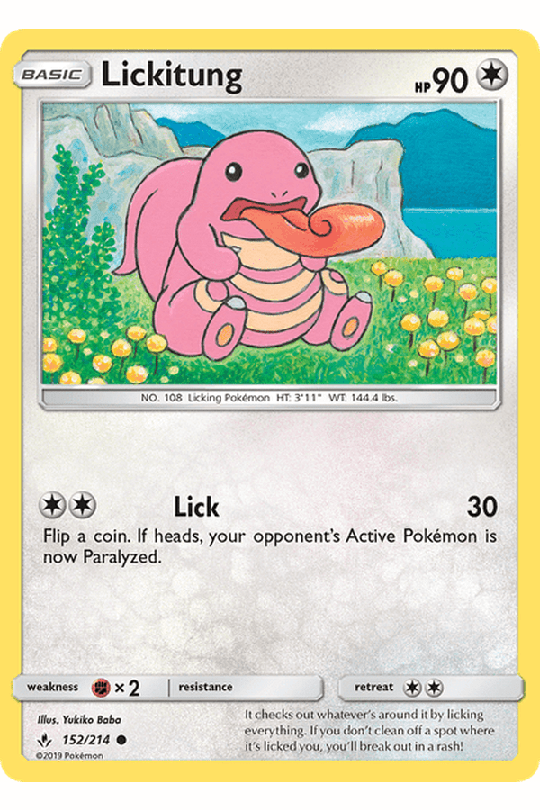 152 / 214 Lickitung - Common - Collectible Madness