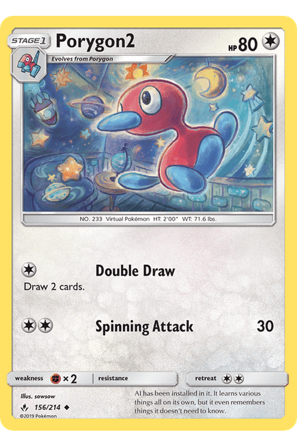 156 / 214 Porygon2 - Uncommon - Collectible Madness