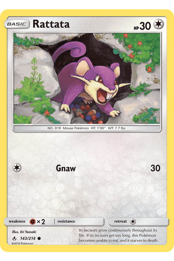 143 / 214 Rattata - Common - Collectible Madness