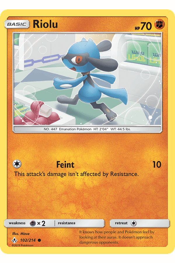 102 / 214 Riolu - Common - Collectible Madness