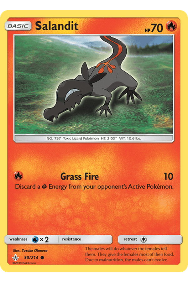 030 / 214 Salandit - Common Reverse Holo - Collectible Madness