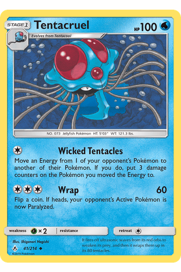 041 / 214 Tentacruel - Uncommon - Collectible Madness