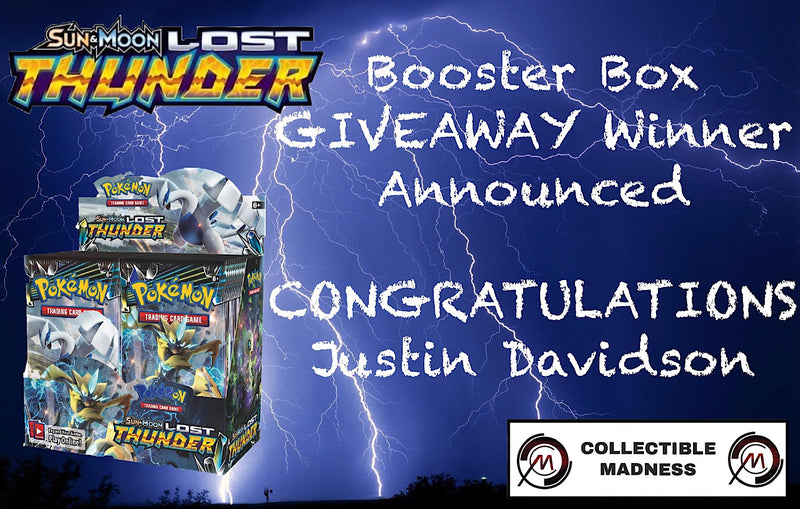 Lost Thunder Booster Box Giveaway Winner Announced