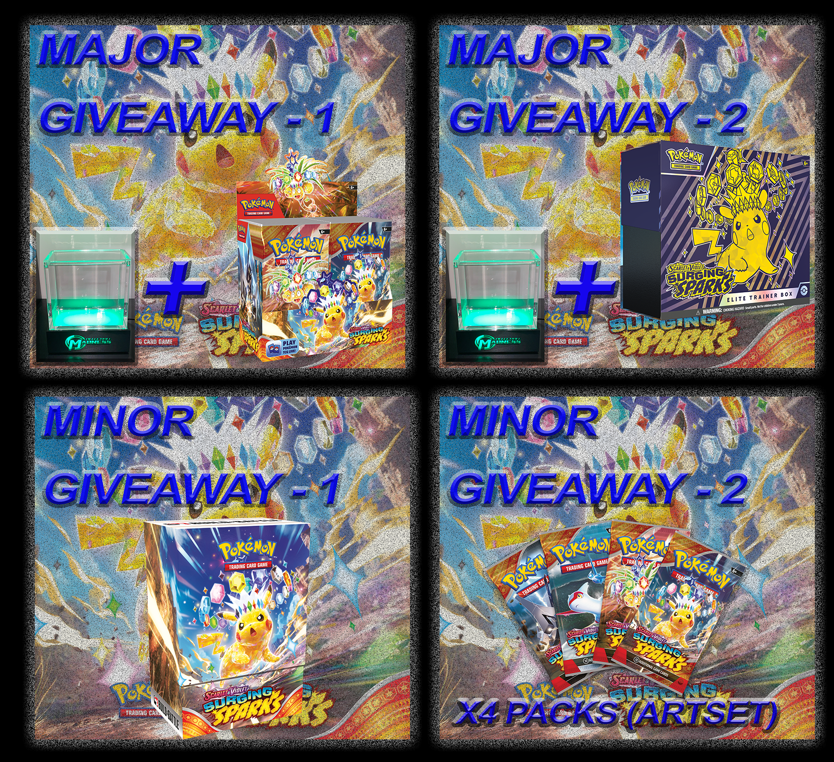 Pokemon TCG Surging Sparks GIVEAWAY WINNERS Announced