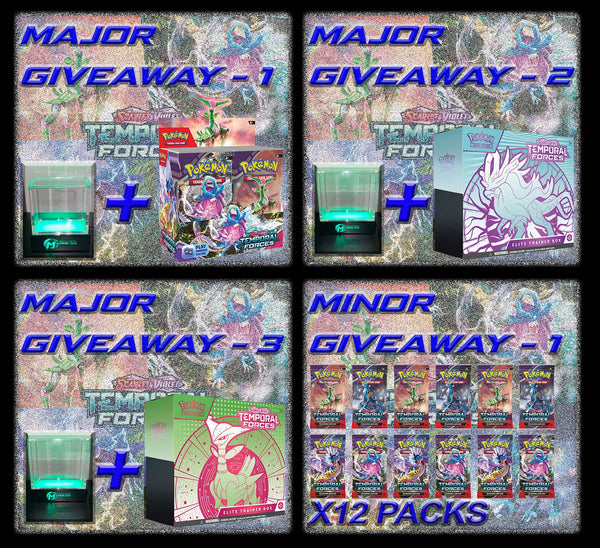Pokemon TCG TEMPORAL FORCES GIVEAWAY WINNERS Announced