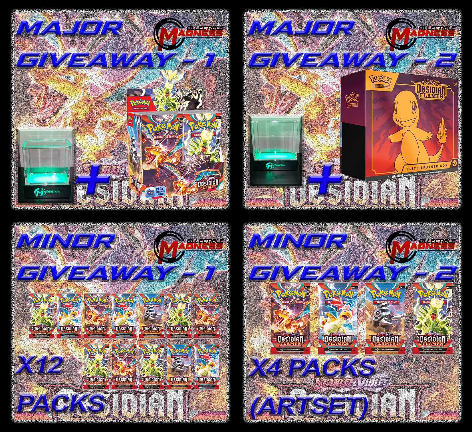 Pokemon TCG Obsidian Flames GIVEAWAY WINNERS Announced