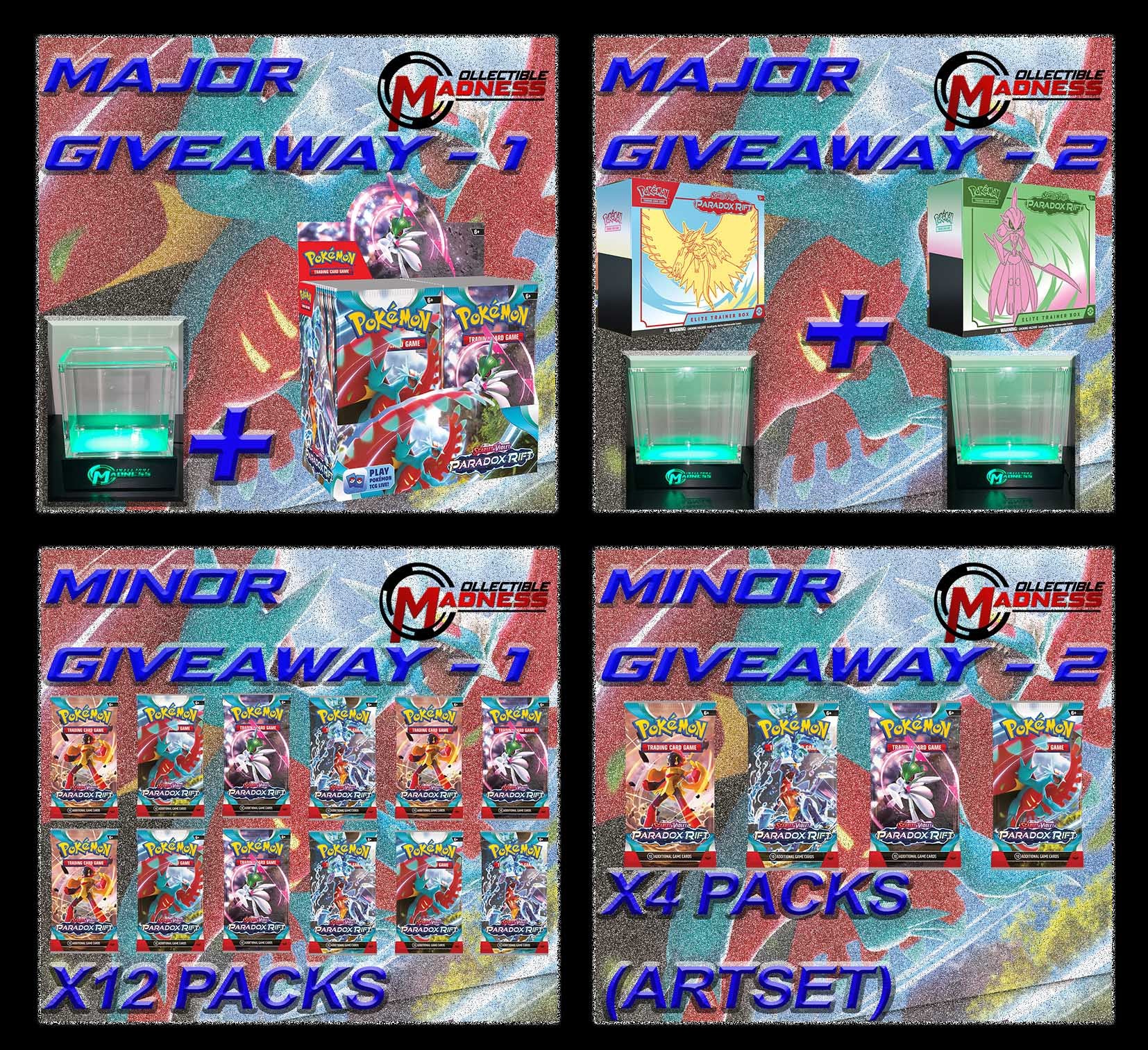 Pokemon TCG PARADOX RIFT GIVEAWAY WINNERS Announced