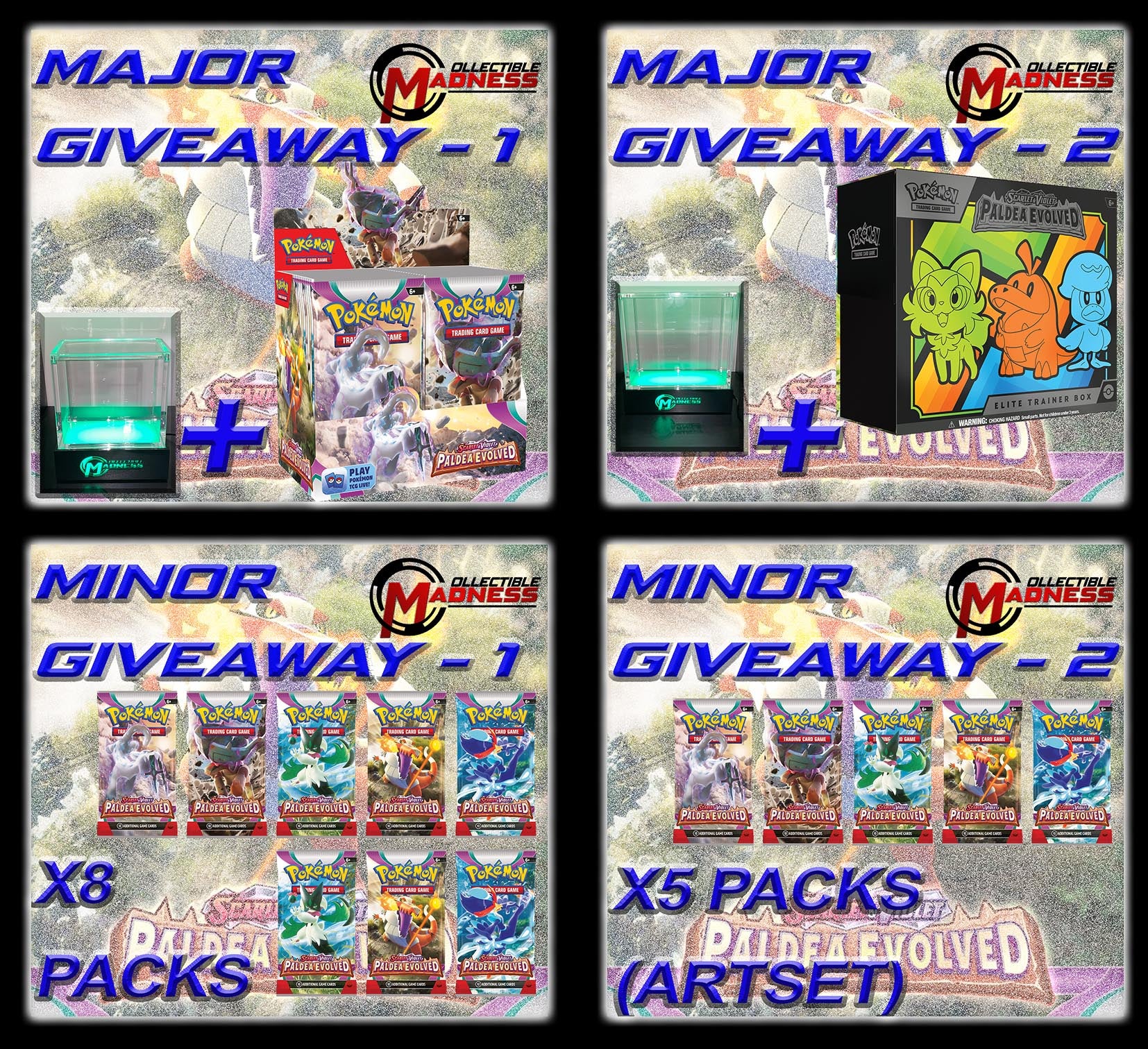 Pokemon TCG Paldea Evolved GIVEAWAY WINNERS Announced