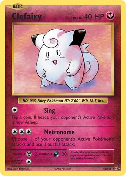 063/108 Clefairy - Rare Holo