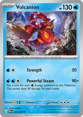 025/088 Volcanion - Uncommon Reverse Holo