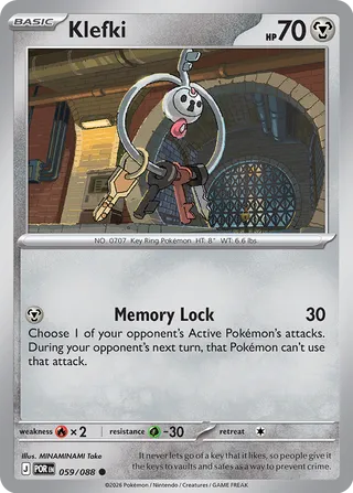 059/088 Klefki - Common Reverse Holo