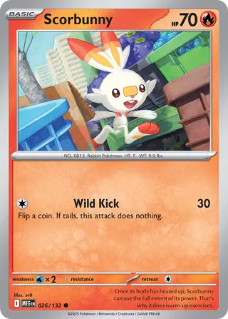 026/132 Scorbunny - Common