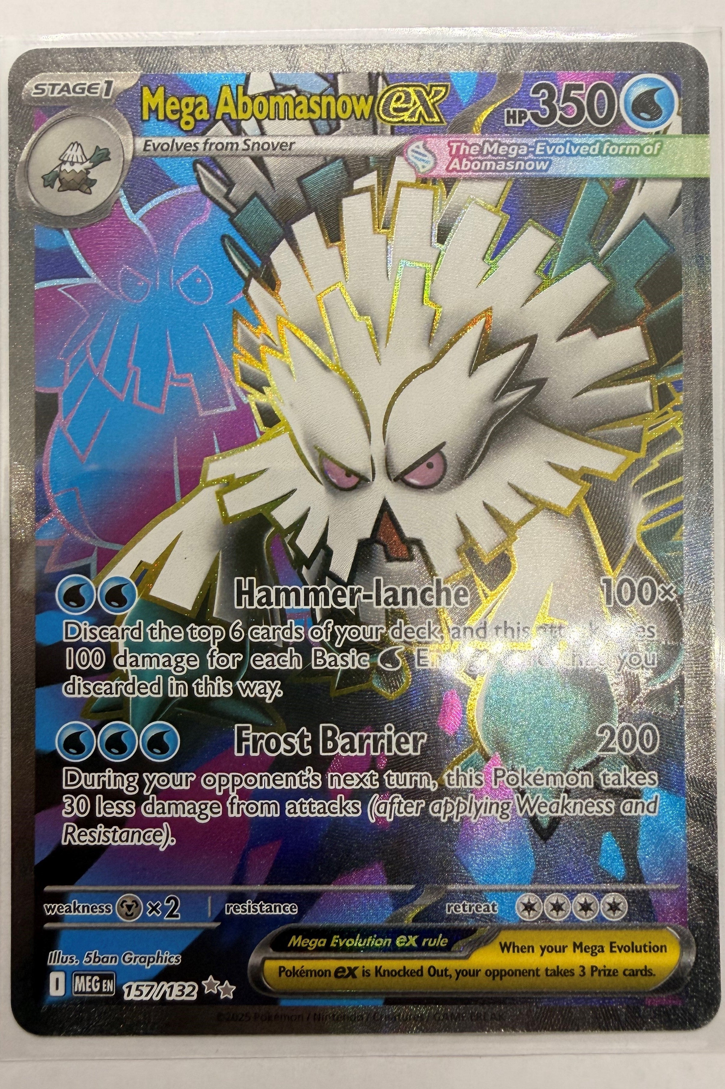 Mega Abomasnow ex 157/132 Ultra Rare Mega Evolution NM