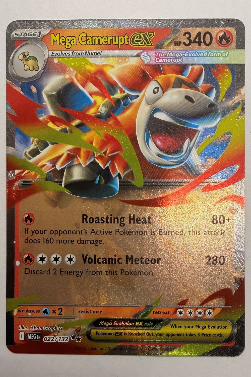 Mega Camerupt 022/132 - Double Rare NM
