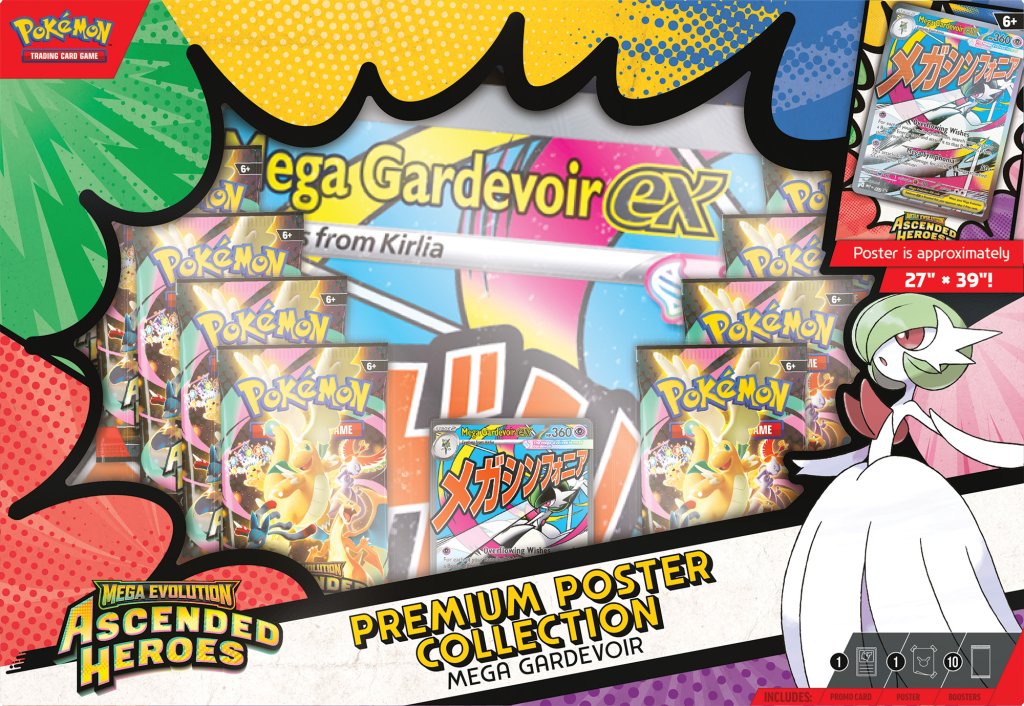 Pokemon - TCG - Ascended Heroes Premium Poster Collection—Mega Gardevoir ex