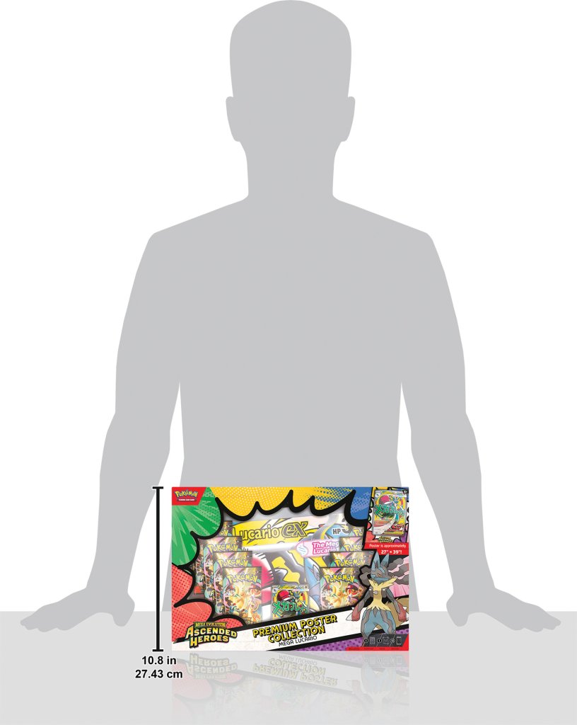 Pokemon - TCG - Ascended Heroes Premium Poster Collection—Mega Lucario ex