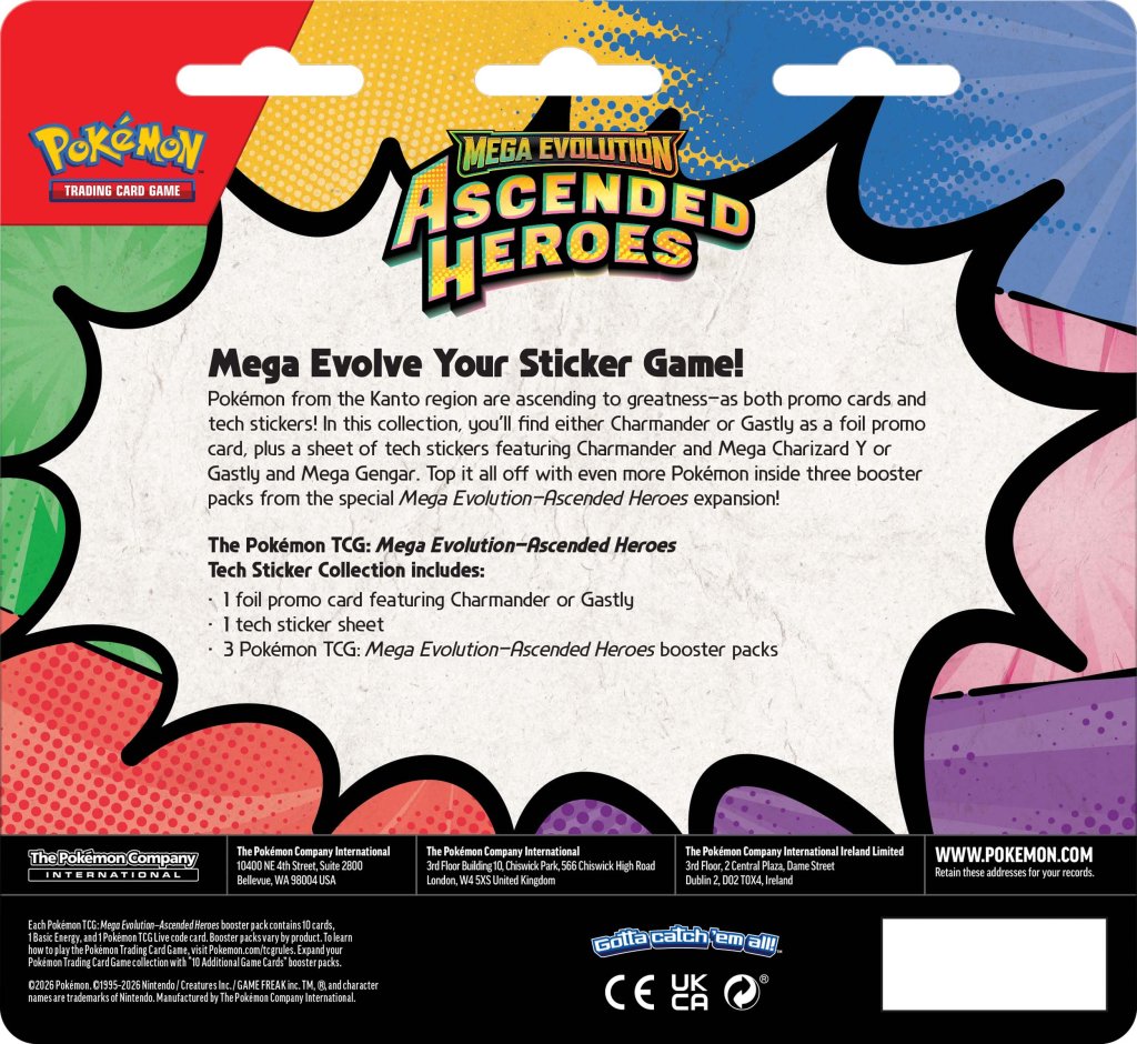 Pokemon - TCG - Ascended Heroes Tech Sticker Collection