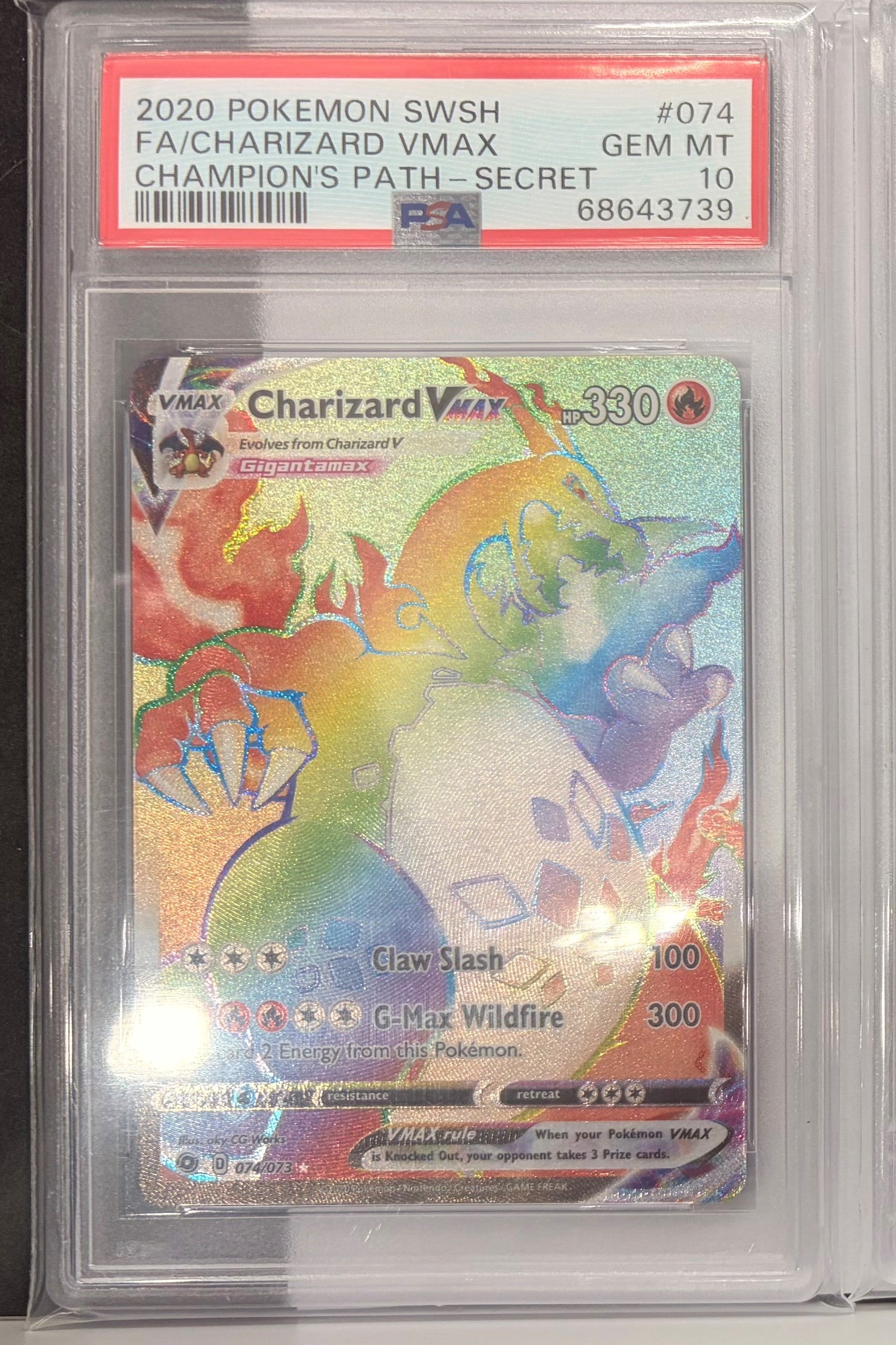 Trio PSA 10 Charizard's Vmax's Complete set