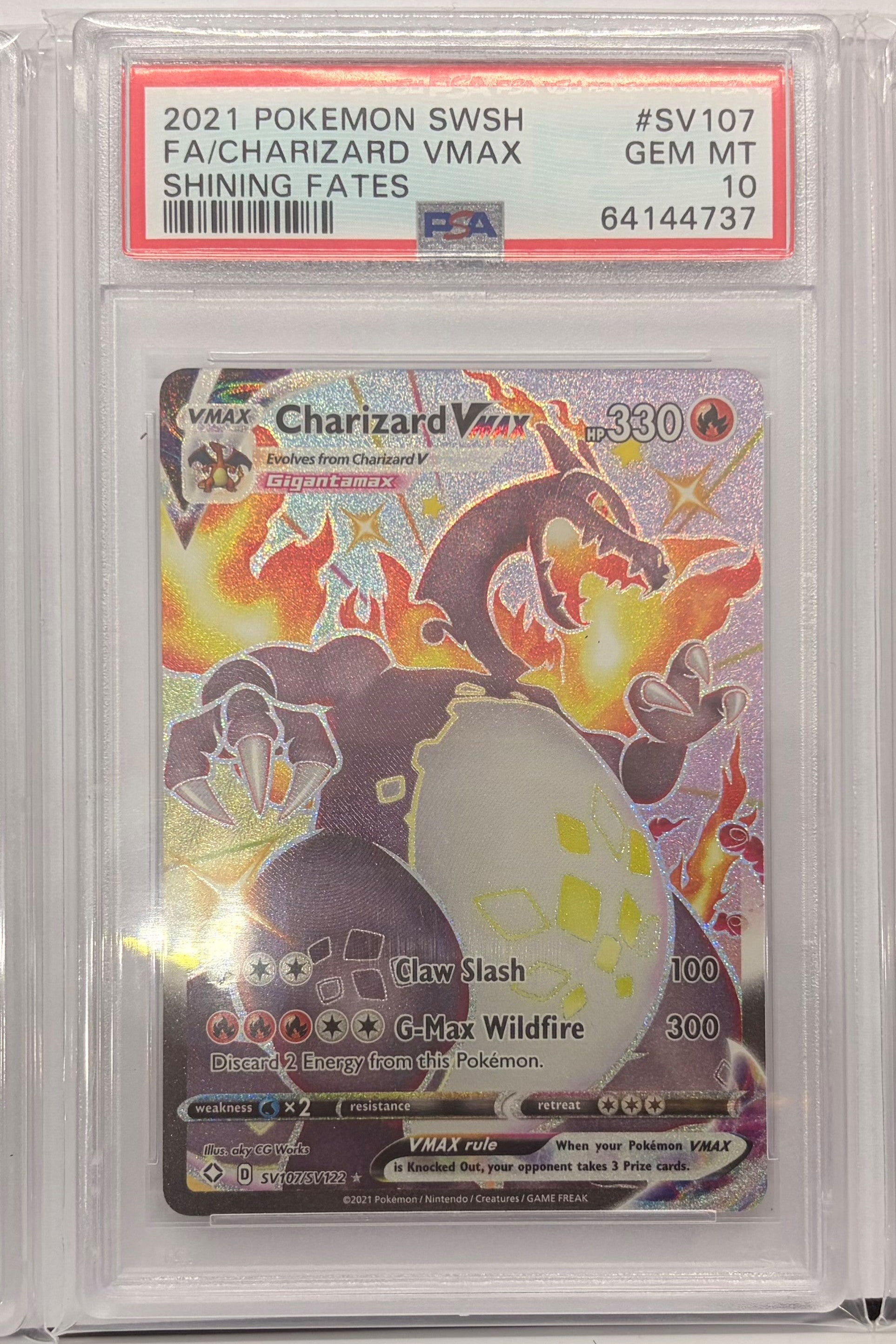 Trio PSA 10 Charizard's Vmax's Complete set