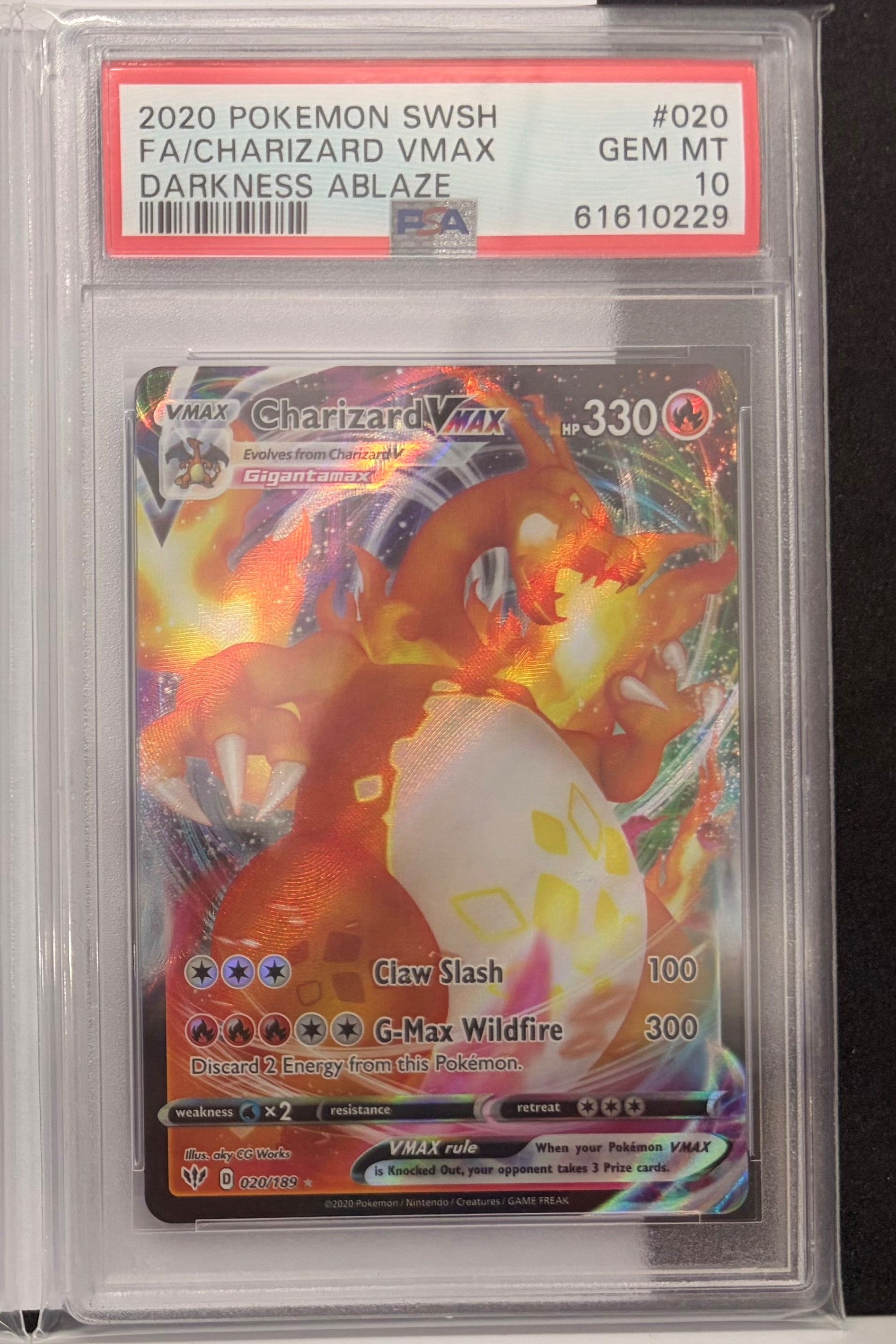 Trio PSA 10 Charizard's Vmax's Complete set