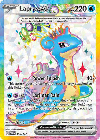 158/142 Lapras ex - Ultra Rare