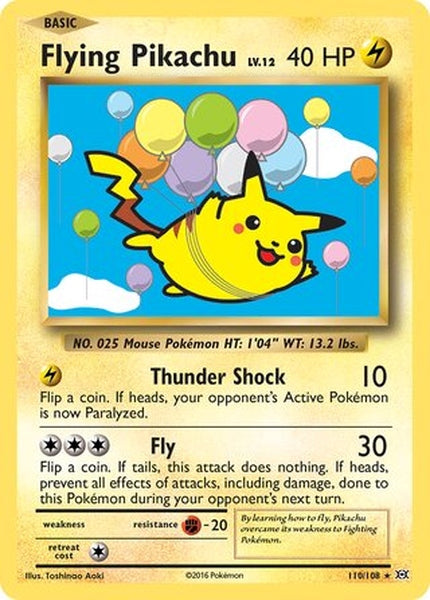 110/108 Flying Pikachu - Rare Secret