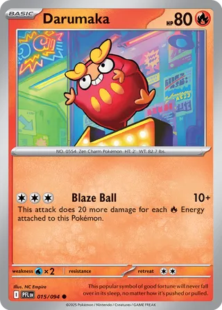 015/094 Darumaka - Common Reverse Holo