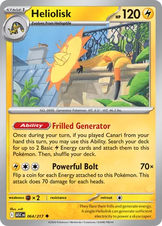 064/217 Heliolisk - Uncommon Reverse Holo